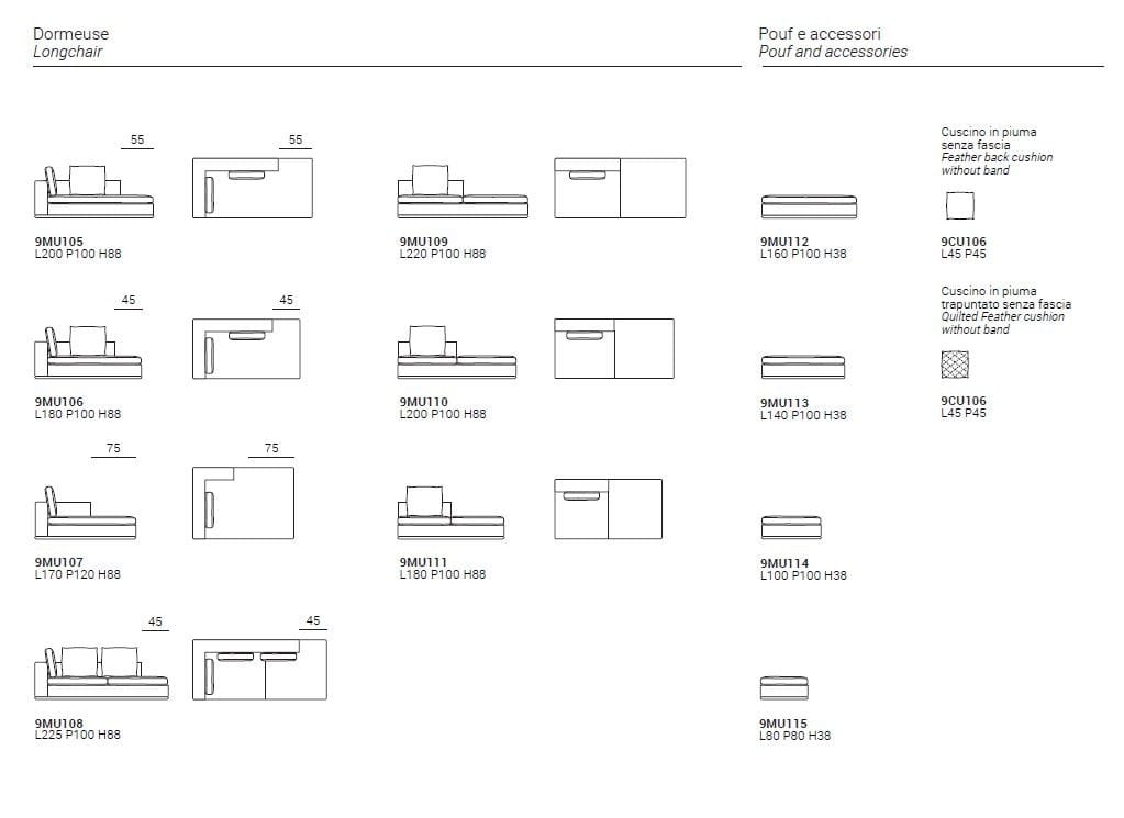 Модульный угловой диван из ткани Marelli MATHEUS ARCH-00031646 - Вид №23