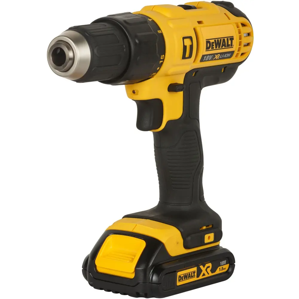 Дрель-шуруповерт аккумуляторная ударная Dewalt DCD776S2, 18 В Li-ion 2х1.5 Ач STLM-2099958 - Вид №1