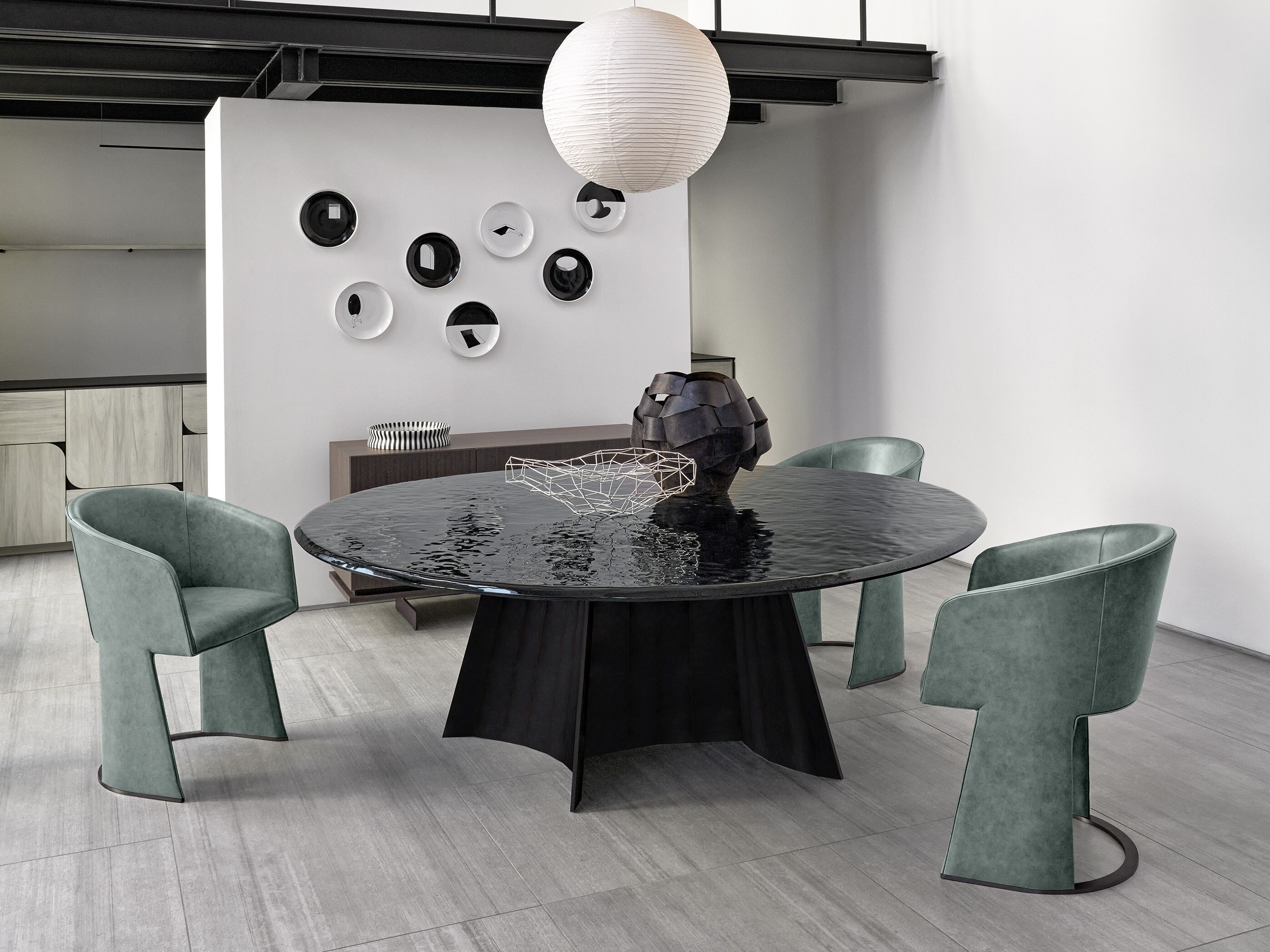 Кожаный мягкий стул с подлокотниками Arketipo NUMA ARCH-00140295 - Вид №3