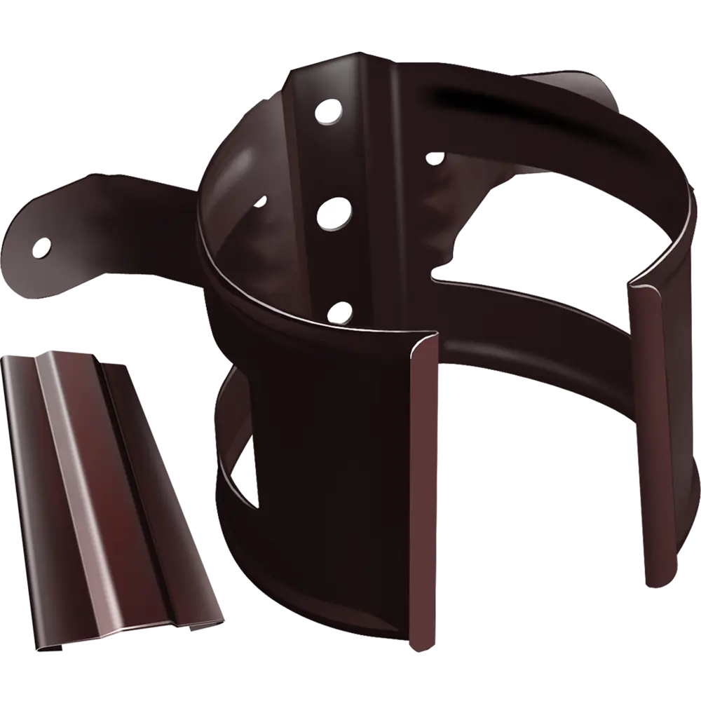 Крепление для трубы на дерево 90 мм цвет шоколад Grand Line STLM-2114832