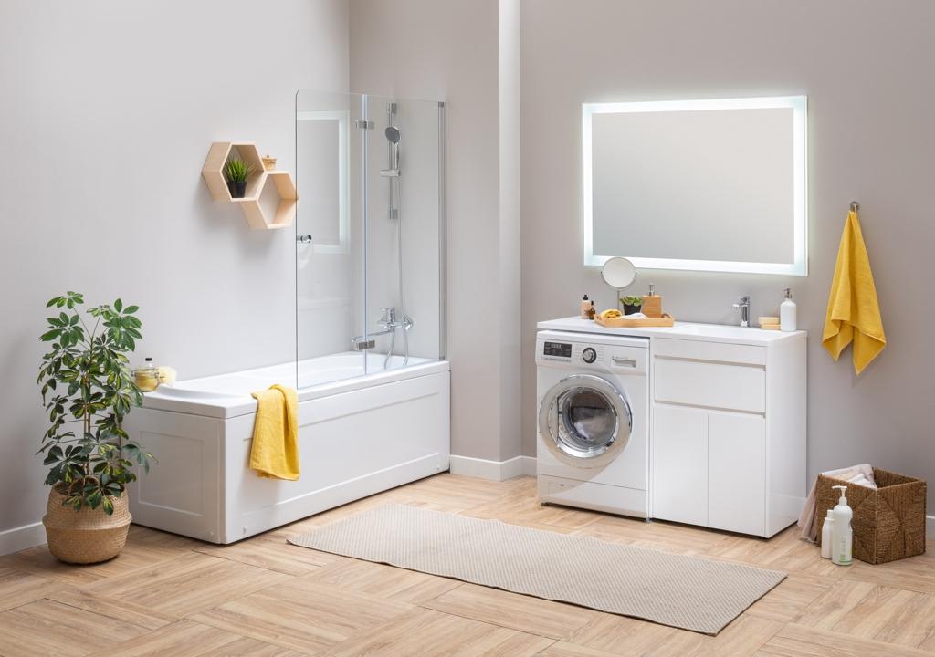 Тумба с раковиной Aquanet Токио 130 R белый (напольная, 1 ящик, 2 дверцы) 0023774600235502 - Вид №13