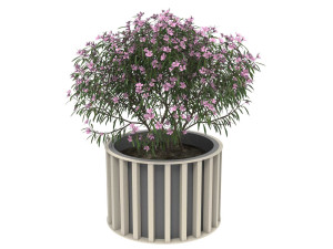 Оцинкованная сталь круглый низкий плантатор