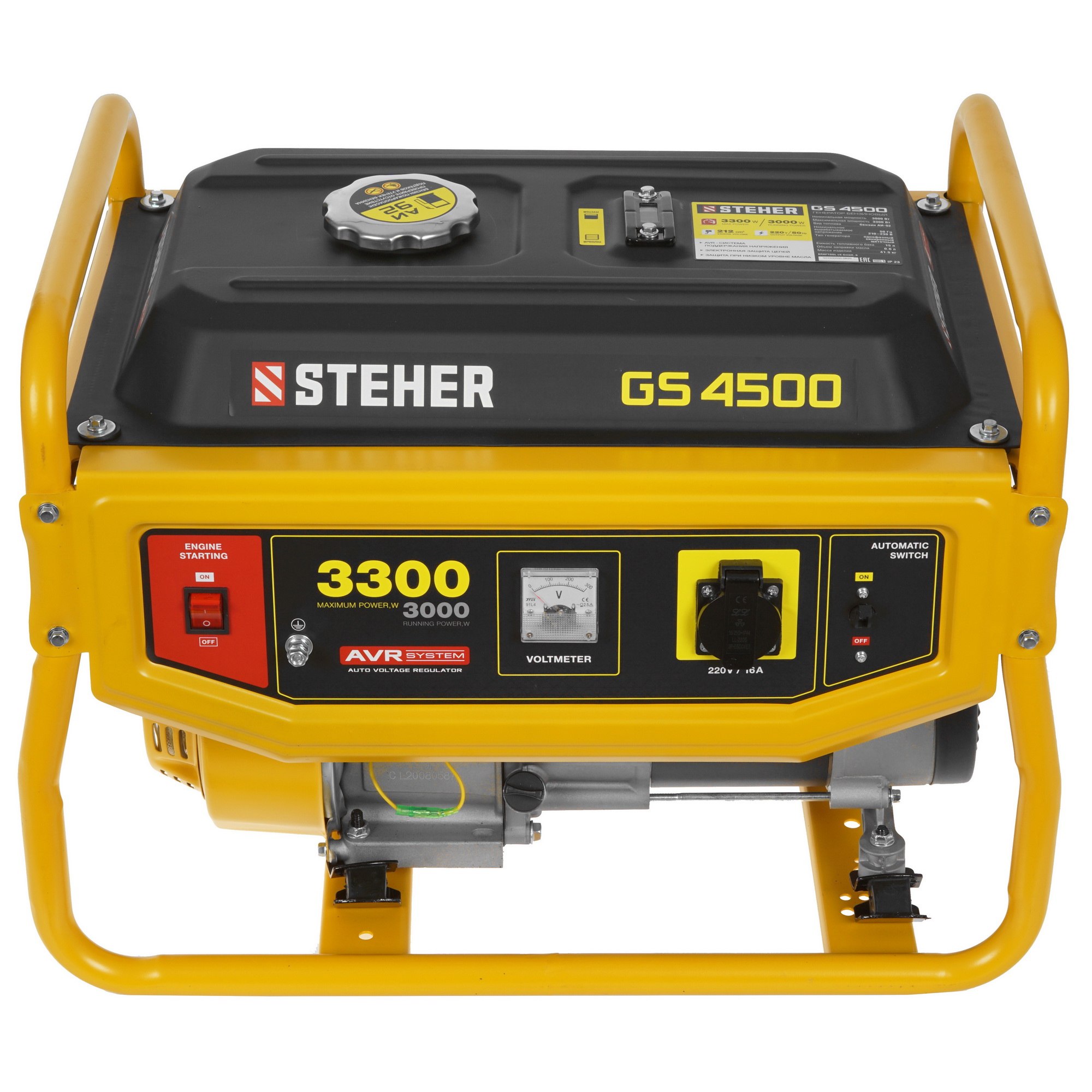 Электрогенератор   бензиновый STEHER GS-4500 5307949 STDN-0015968 - Вид №1