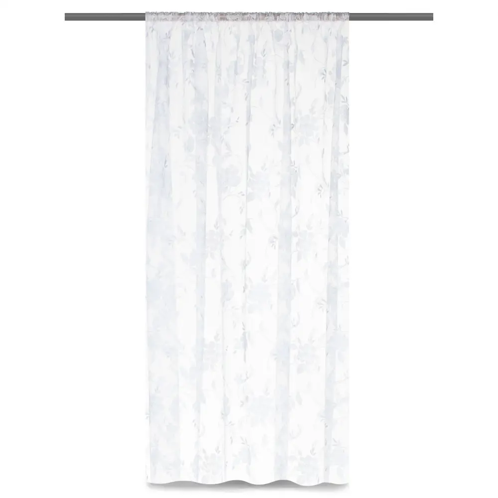 Тюль на ленте «Цветы» 250х260 см органза цвет экрю GARDEN STLM-2002365