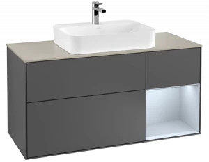 Villeroy&Boch Тумба под раковину Прямоугольная версия F423HAGK Finion Anthracite Matt Lacquer