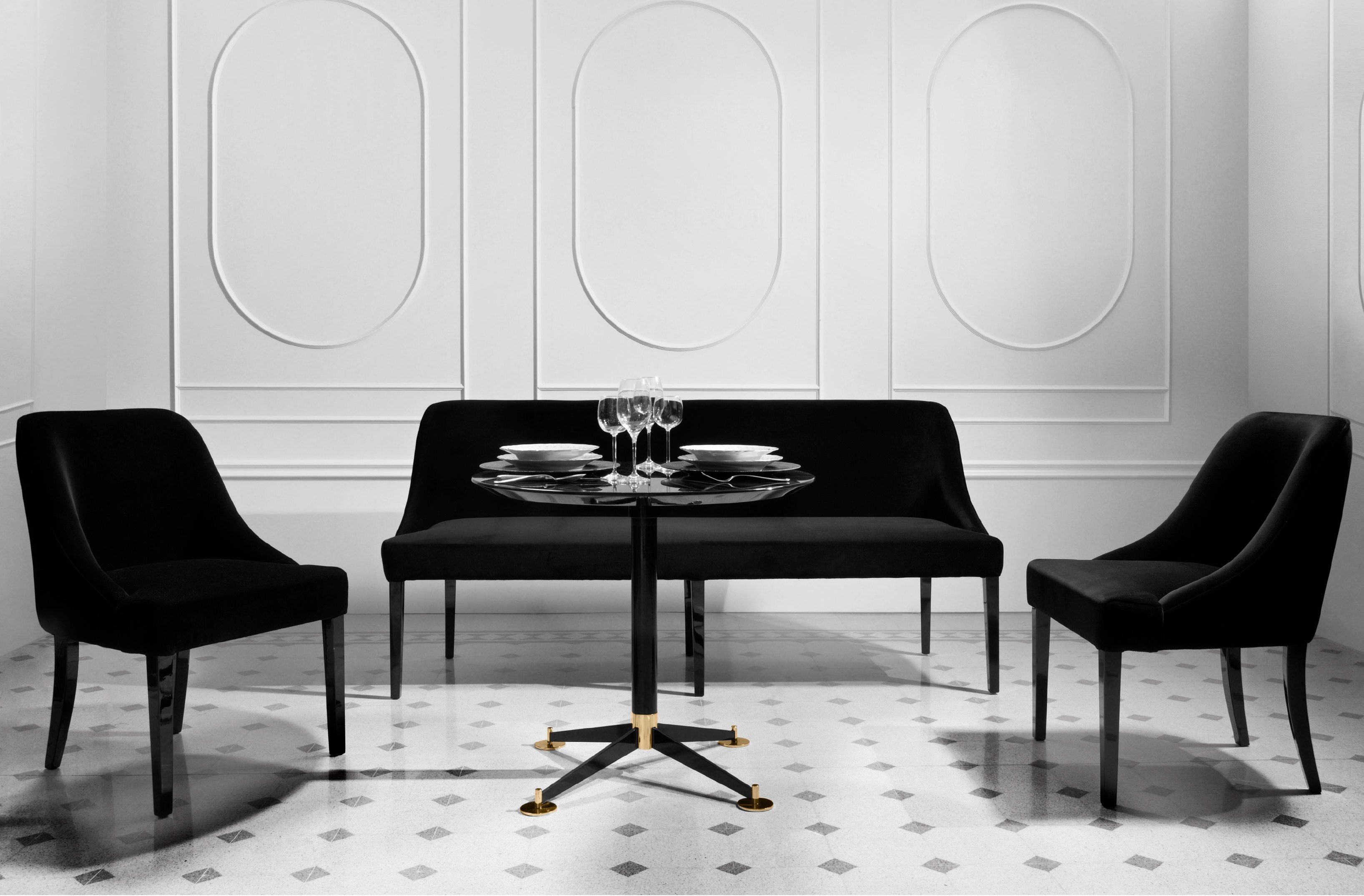 Мягкий стул из ткани DOM EDIZIONI VICKY DINNER ARCH-00152877 - Вид №1