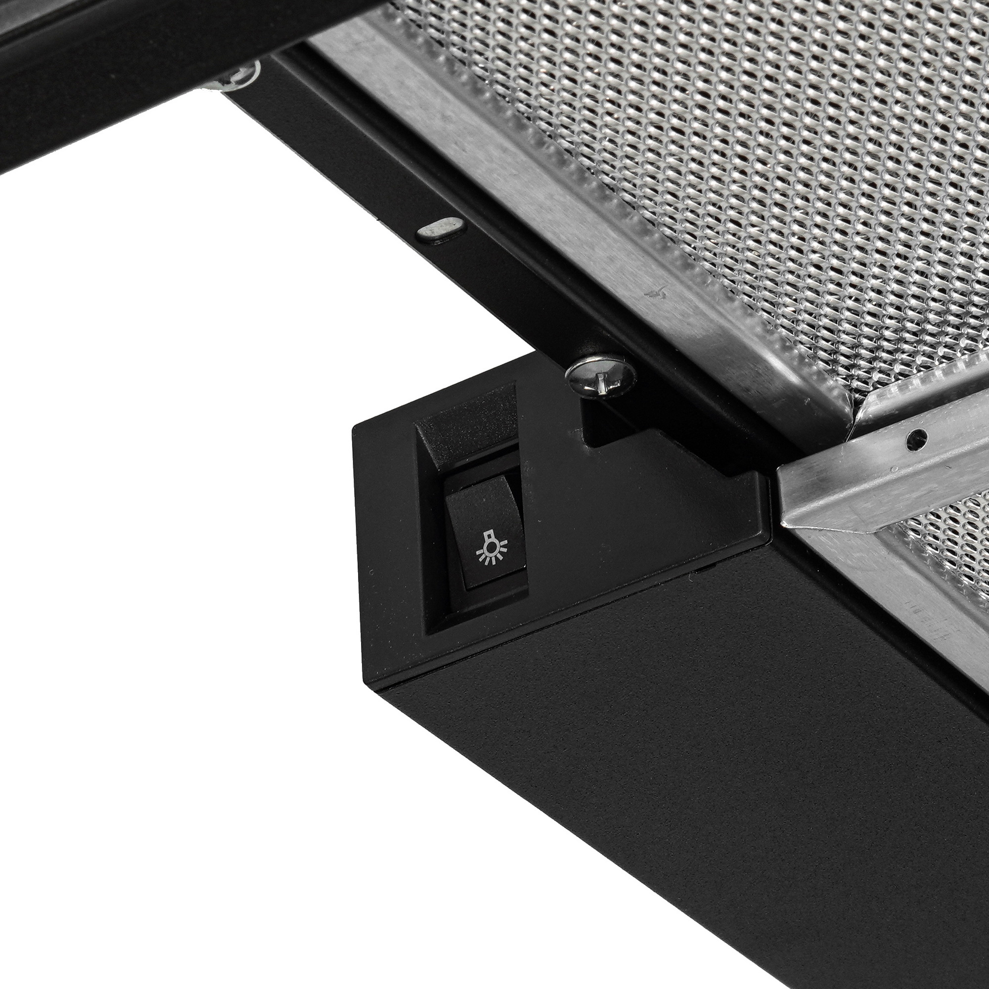 9092406 Вытяжка телескопическая KRONA KAMILLA 600 2DN BL GLASS черный/черный STDN-0068791 - Вид №5