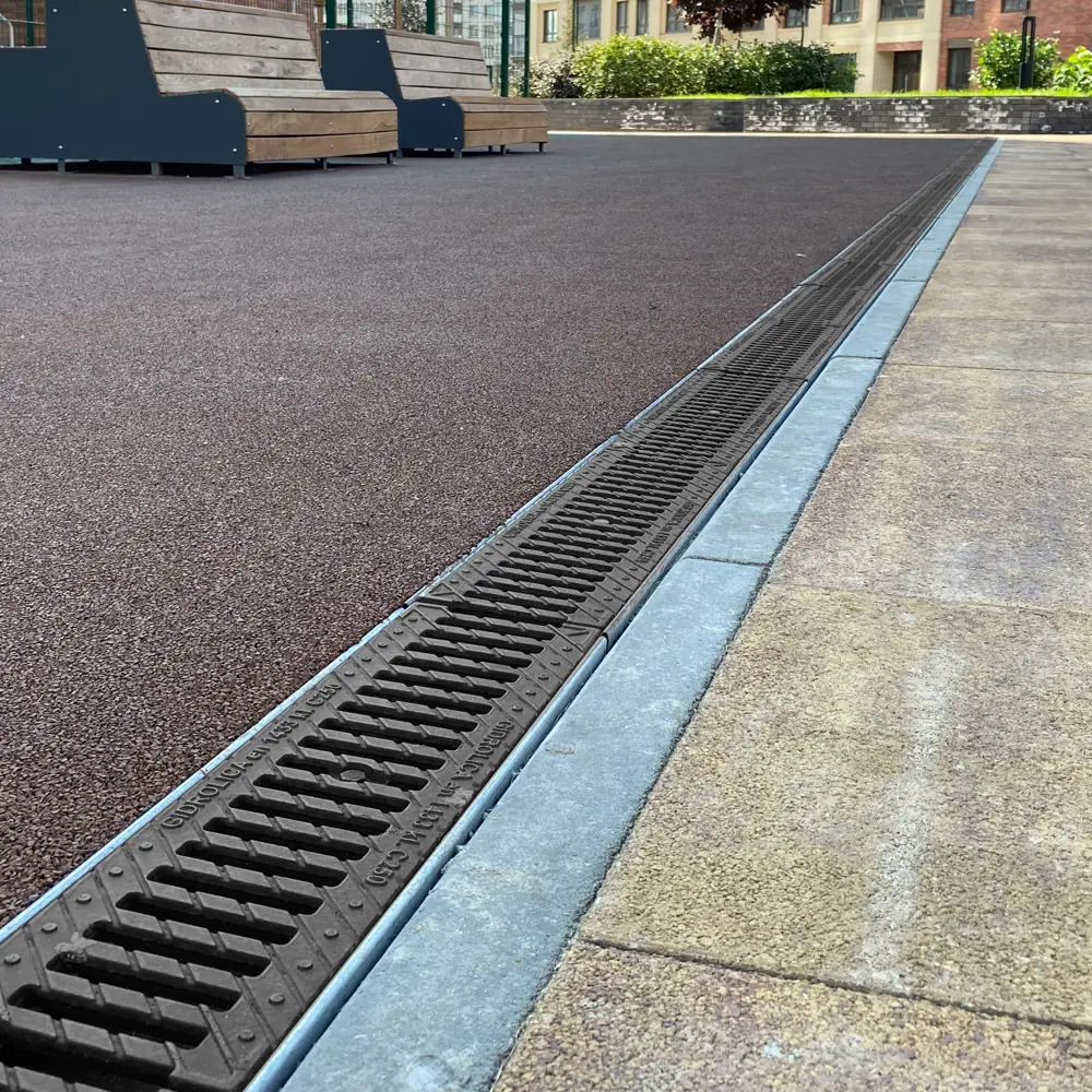 Лоток водосточный Gidrolica Standart 1000x145x100 мм цвет черный STLM-2180831 - Вид №2