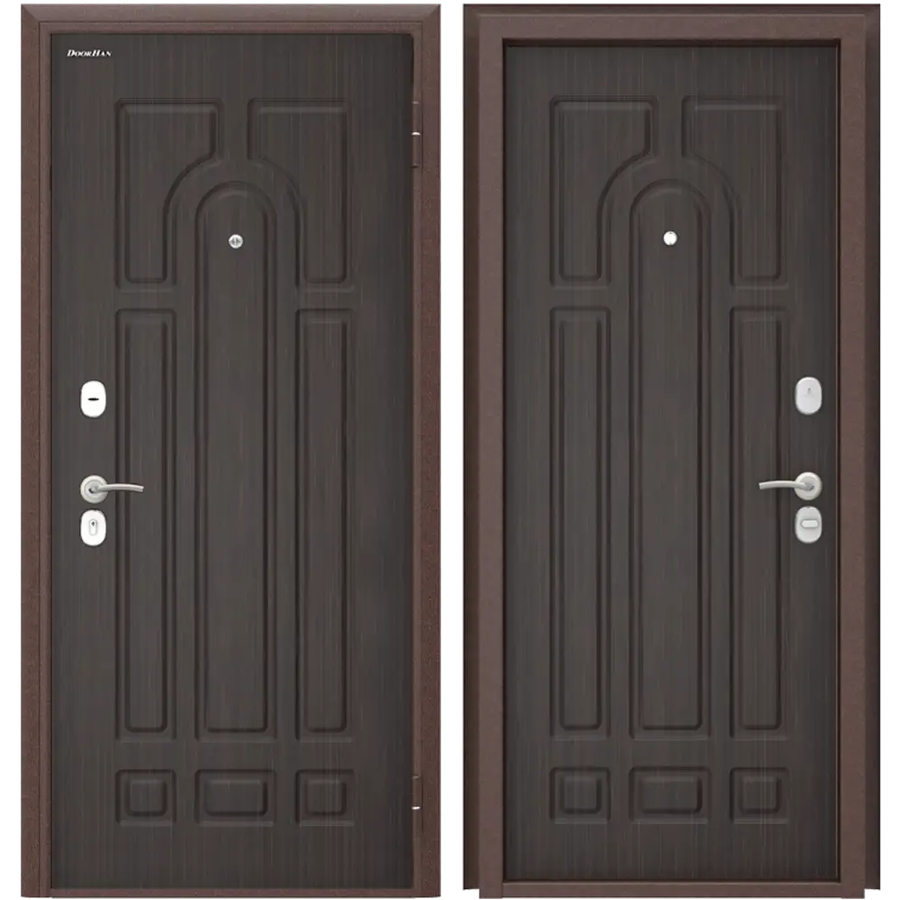 Дверь входная металлическая Оптим 98x205 см правая венге DOORHAN STLM-2135717