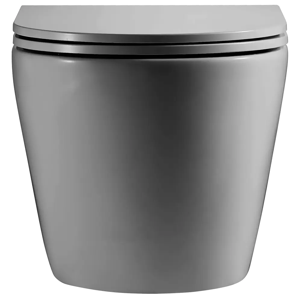 Унитаз подвесной Culto Andi безободковый цвет серый матовый STLM-2029194 - Вид №2