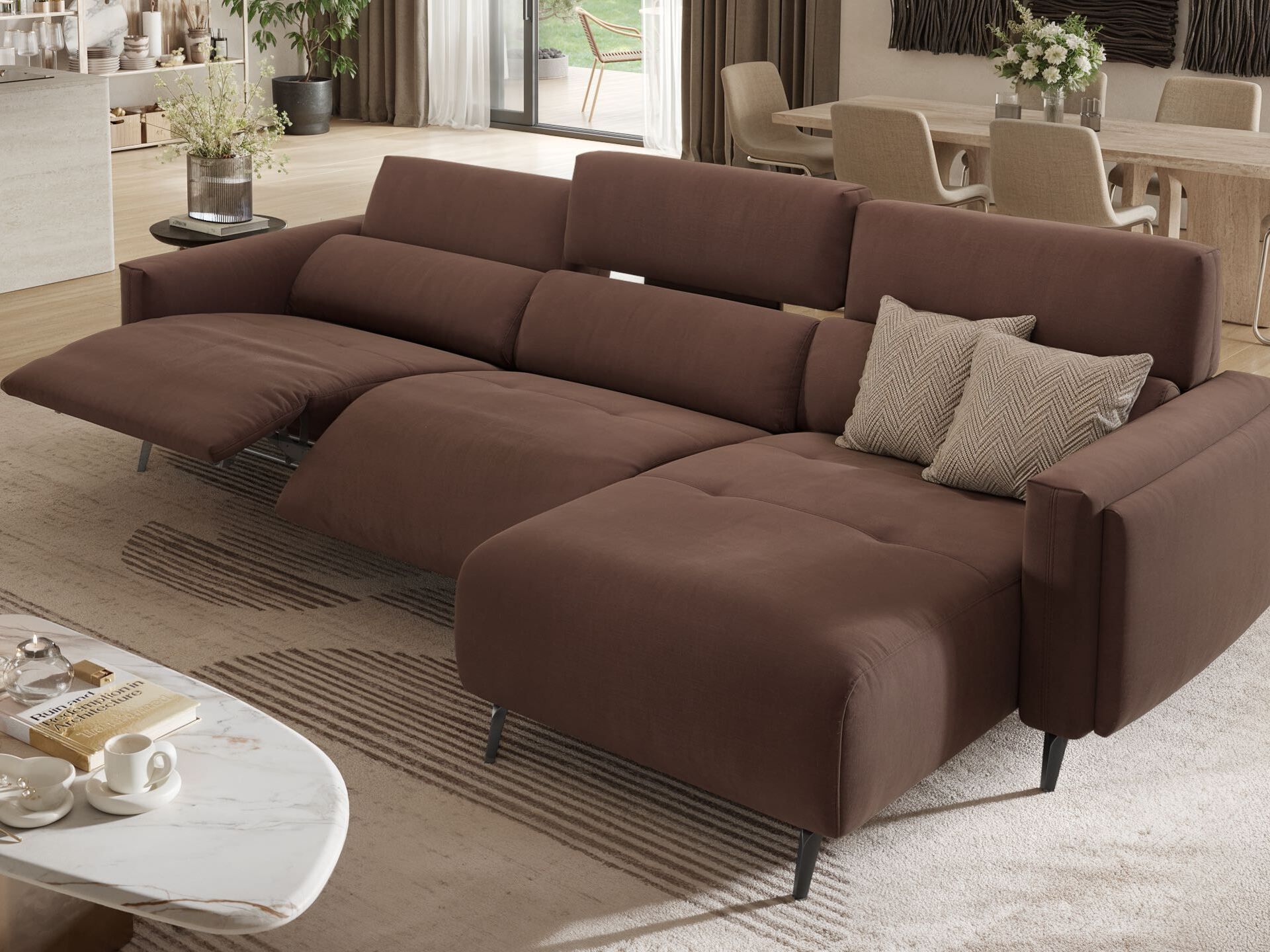 Диван с полуостровом Sofanella Avella ARCH-00061788 - Вид №2