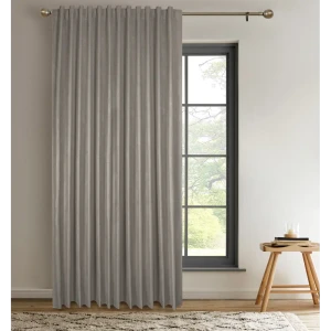 Штора на ленте Ника 200x270 см цвет серо-коричневый
