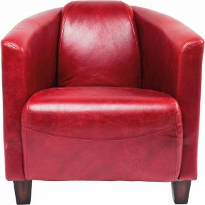 Кресло дизайнерское красное Cigar Lounge KARE CIGAR 322769 Красный