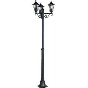 Фонарный столб без источника света KREAFORTA Whillans 200 см цвет черный