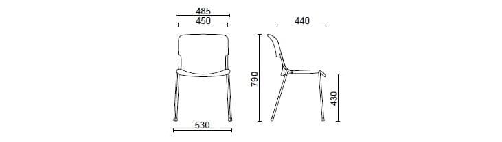 Мягкий стул из ткани Sitland Милош ARCH-00030736 - Вид №11