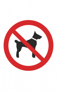 68334 Знак "Запрещается вход с животными" ( P 14 )  Запрещающие знаки размер 100 х 100 мм