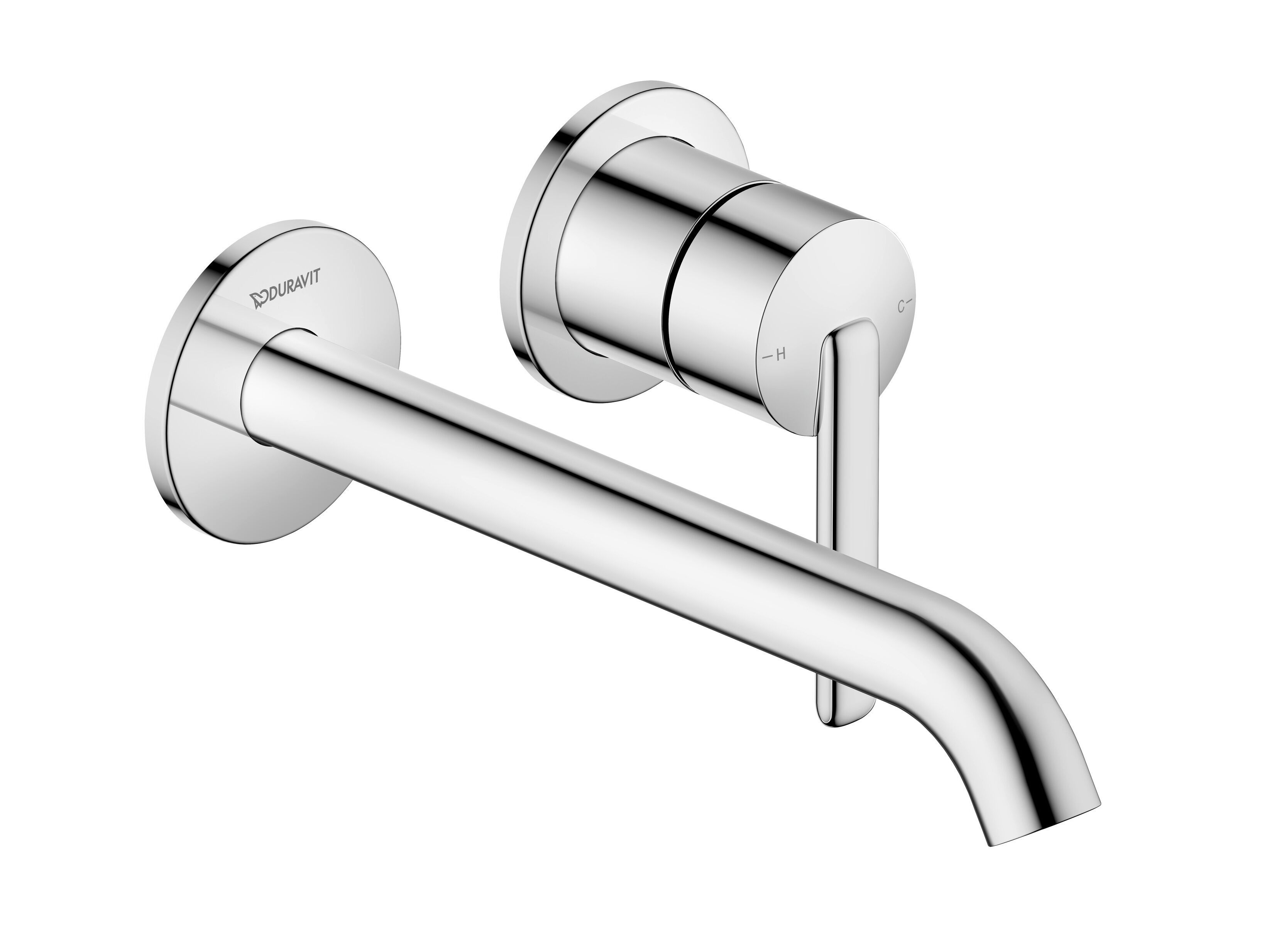 Однорычажный настенный смеситель для раковины с 2 отверстиями Duravit Balcoon ARCH-00057935 - Вид №1