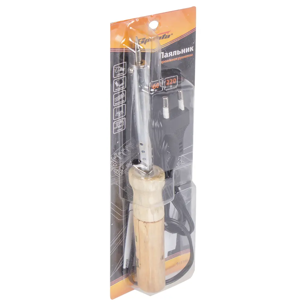 Паяльник Sparta 913145, 60 Вт, деревянная ручка STLM-2091965 - Вид №4