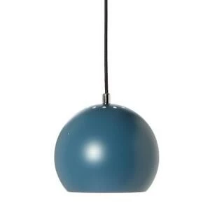 111512505001 Лампа подвесная ball, 16хD18 см, голубая матовая, черный шнур Frandsen