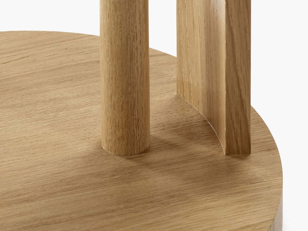 Деревянный низкий круглый журнальный столик Serax Мебель от Ann Demeulemeester ARCH-00011726 - Вид №6