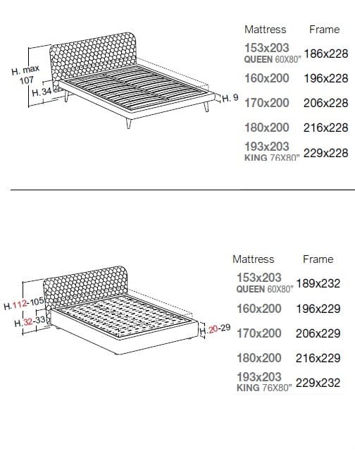 Двуспальная кровать из ткани Bolzan Corolle ARCH-00024236 - Вид №12