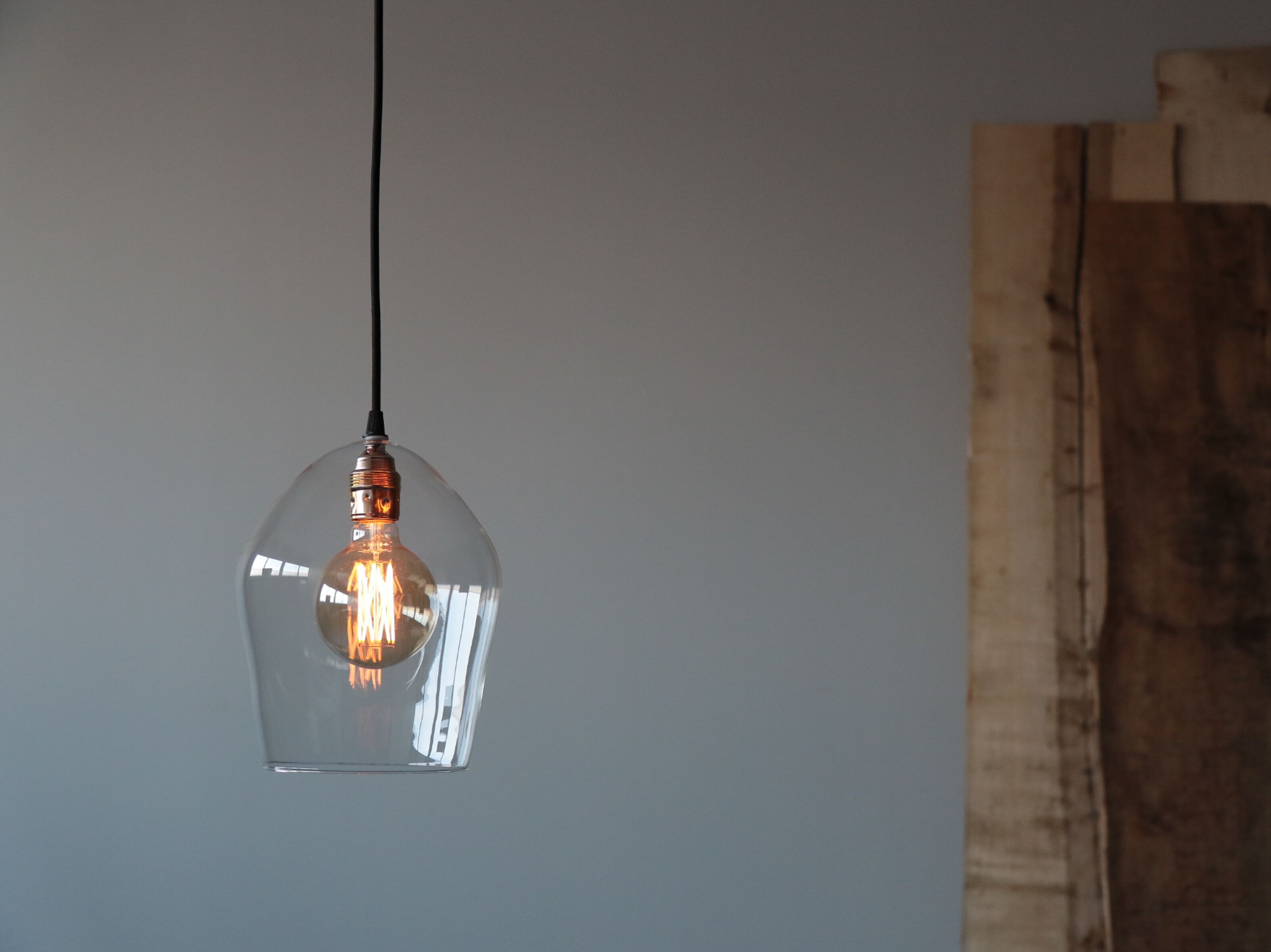 Стеклянный светодиодный подвесной светильник Renzo Serafini AMPOLLA E27 ARCH-00110843 - Вид №3