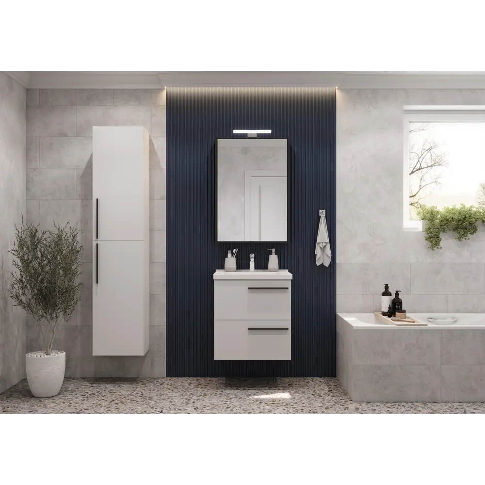 Зеркальный шкаф Aquaton Амели 60 см, антрацит STLM-2028917 - Вид №2