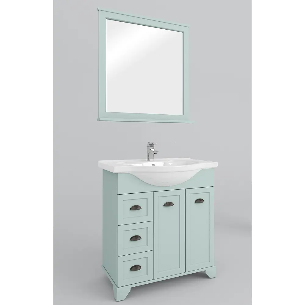 Зеркало Aquaton Шарм 75 см прямоугольное цвет зелёный STLM-2122156 - Вид №2