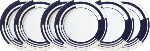 10671694 Ralph Lauren Home Набор тарелок закусочных Ralph Lauren Home Пейтон 22см, фарфор, 6шт Фарфор