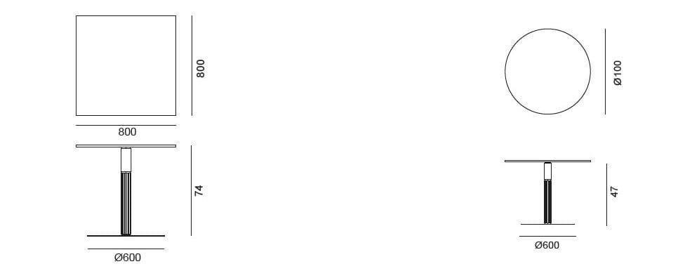 Круглый деревянный стол BBB COSIMO ARCH-00080673 - Вид №3