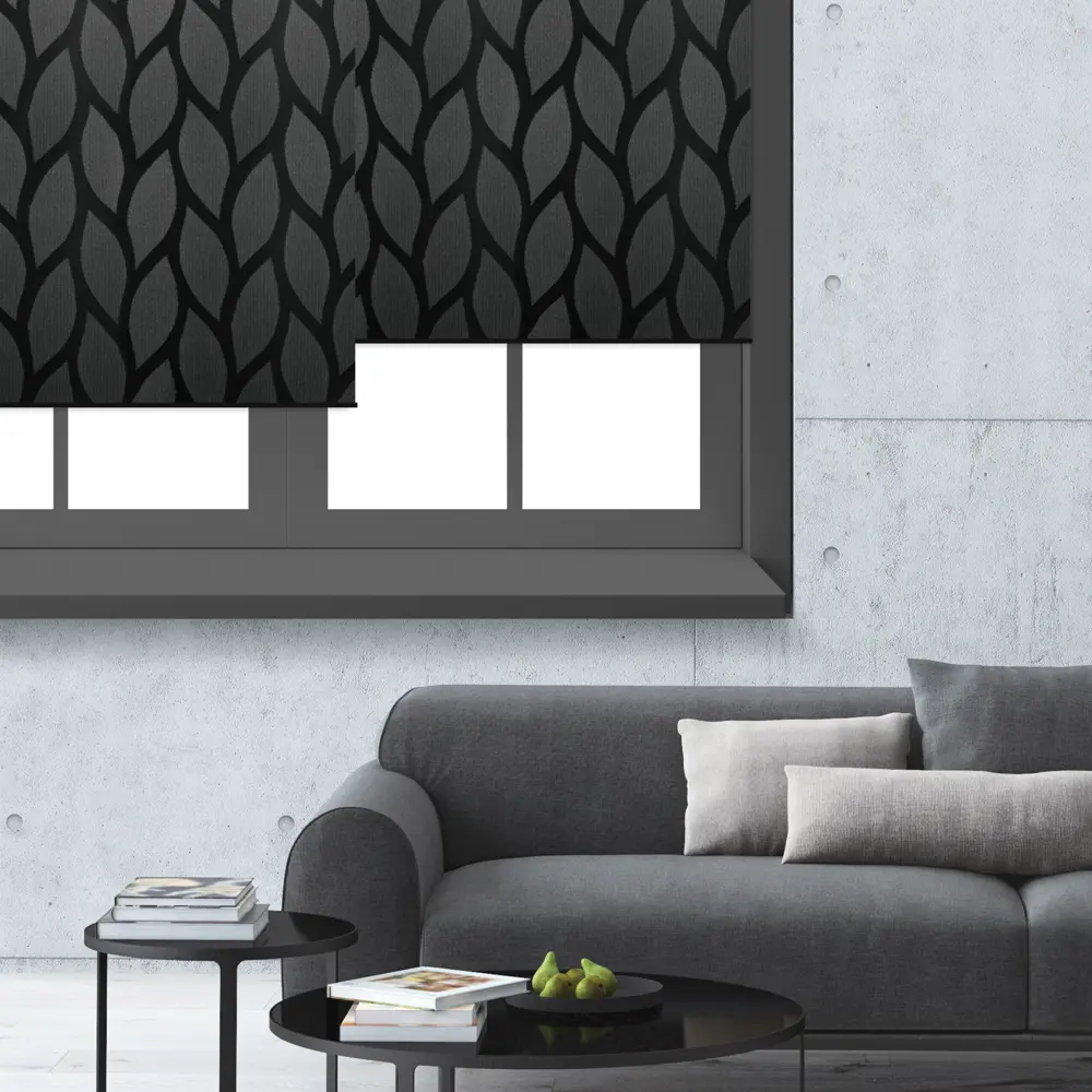 Штора рулонная Bella 80x160 см чёрная PRAKTO STLM-2188781 - Вид №5