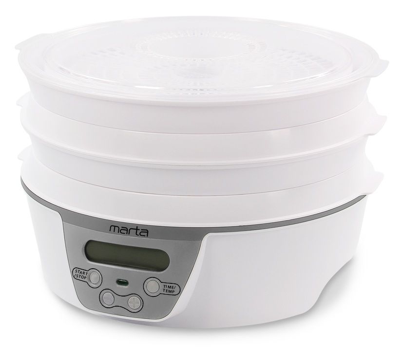 9934666 Сушилка для овощей и фруктов MARTA MT-FD1888A белый STDN-0002862 - Вид №4