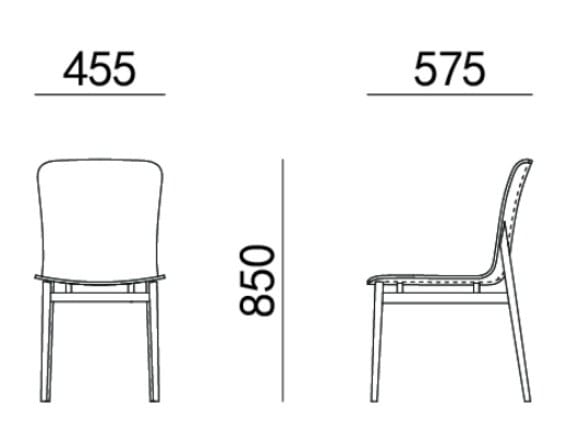 Мягкий стул из ткани HC28 maison LIME ARCH-00100925 - Вид №1