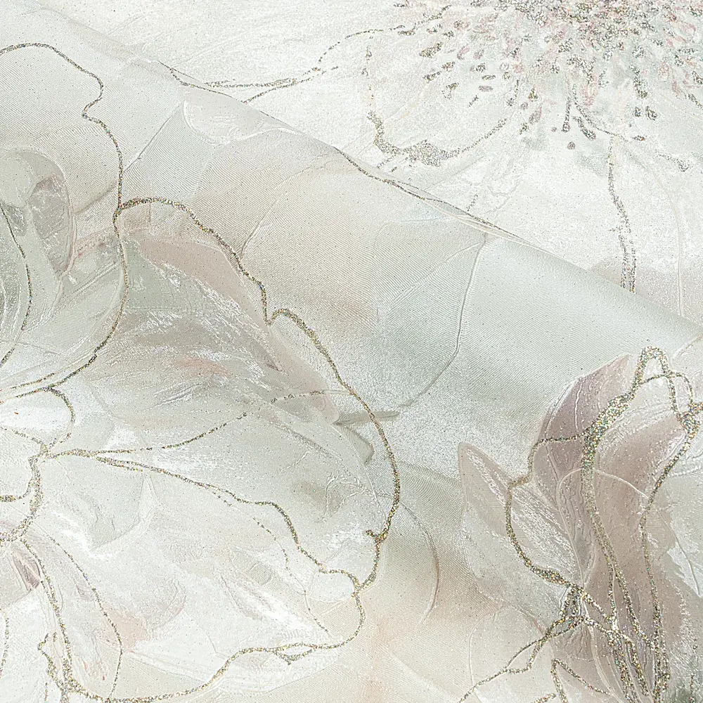 Флизелиновые обои Victoria Stenova Jenny зеленые с цветочным рисунком 1.06 м 89423665 STLM-1566163 - Вид №3