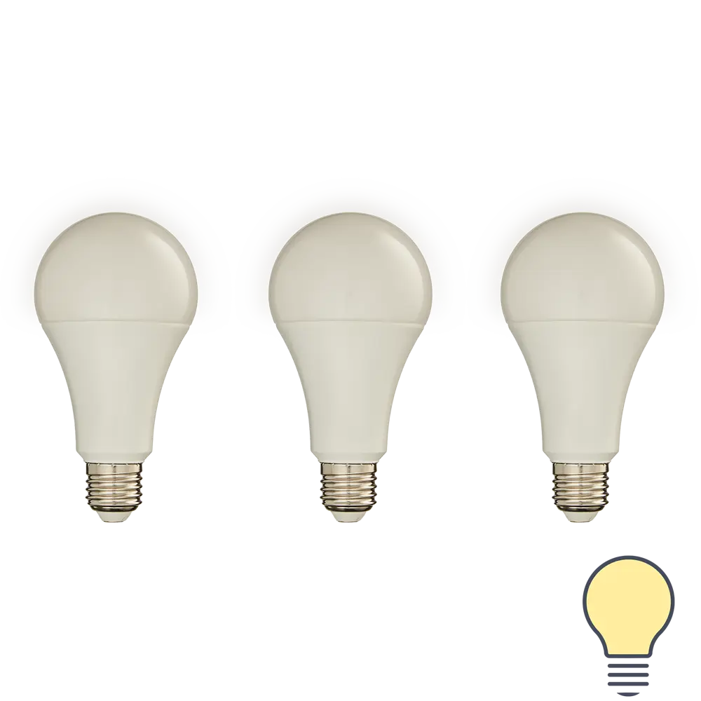 Набор умных ламп светодиодных Wi-Fi Osram Smart Plus E27 220-240 В 14 Вт груша матовая 1521 лм, теплый белый свет, 3 шт 89143935 STLM-2181216 LEDVANCE 