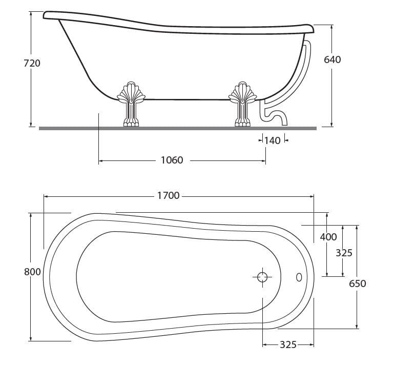 Ванна в Crystaltech Azzurra Ceramica Jubilaeum ARCH-00137234 - Вид №2