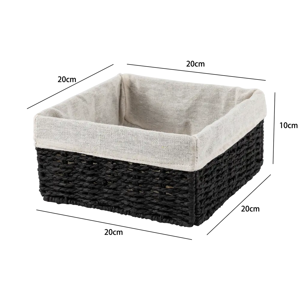 Корзина графит 10x20x20 см бум Konsensa STLM-2036529