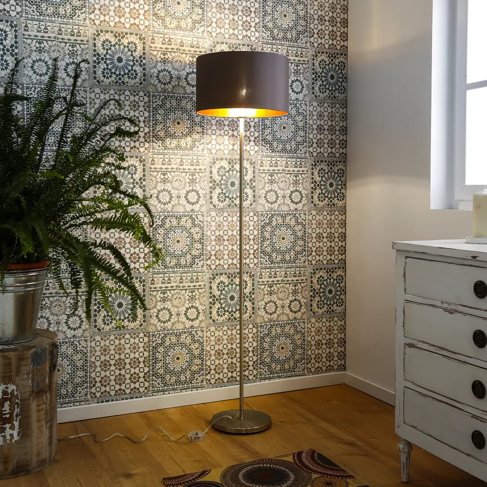 Торшер Eglo «Maserlo» 1х60 ВтXE27, цвет капучино/золотой STLM-2072934 - Вид №1