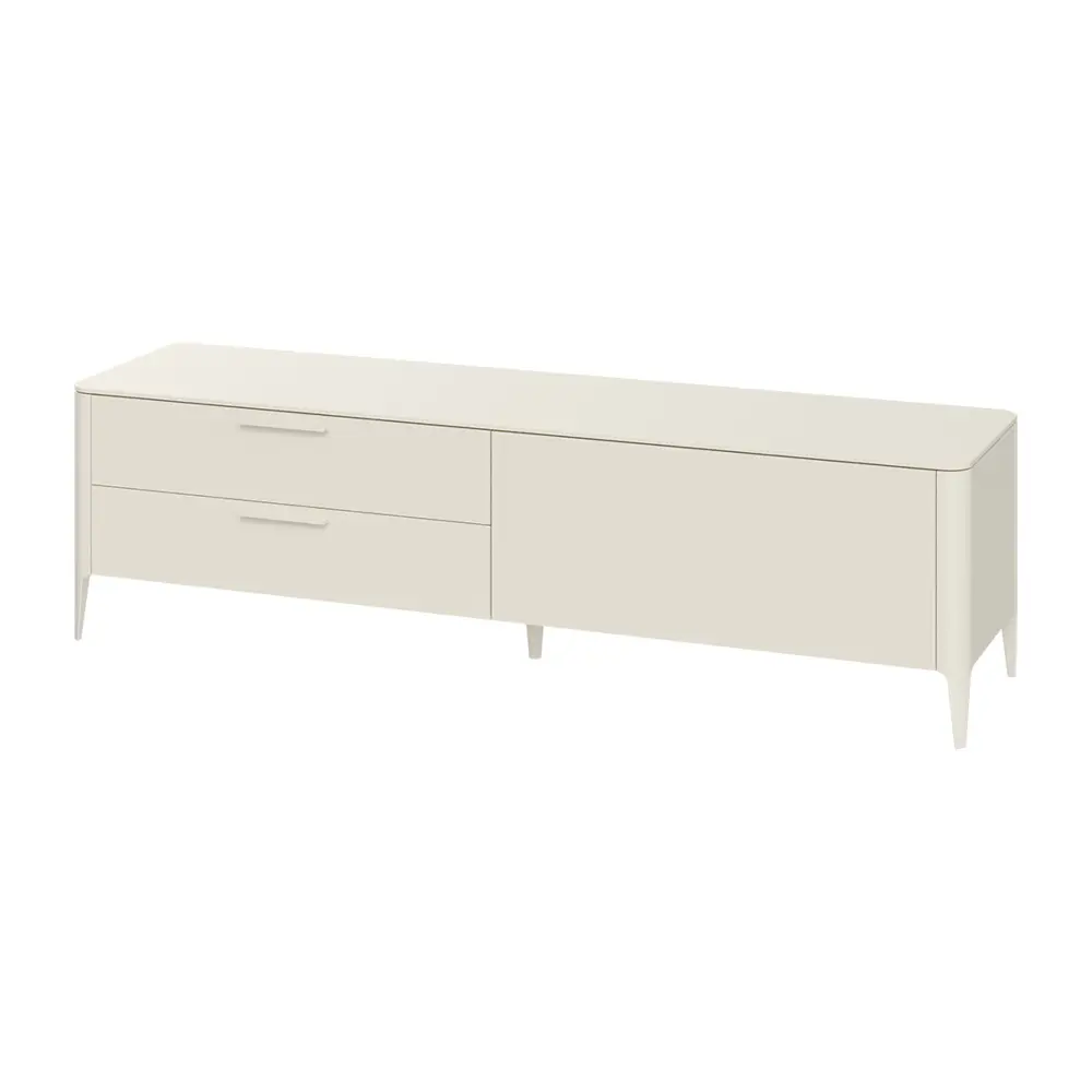 Тумба под телевизор Ellipse furniture Type 198x55x51 см МДФ цвет молочный