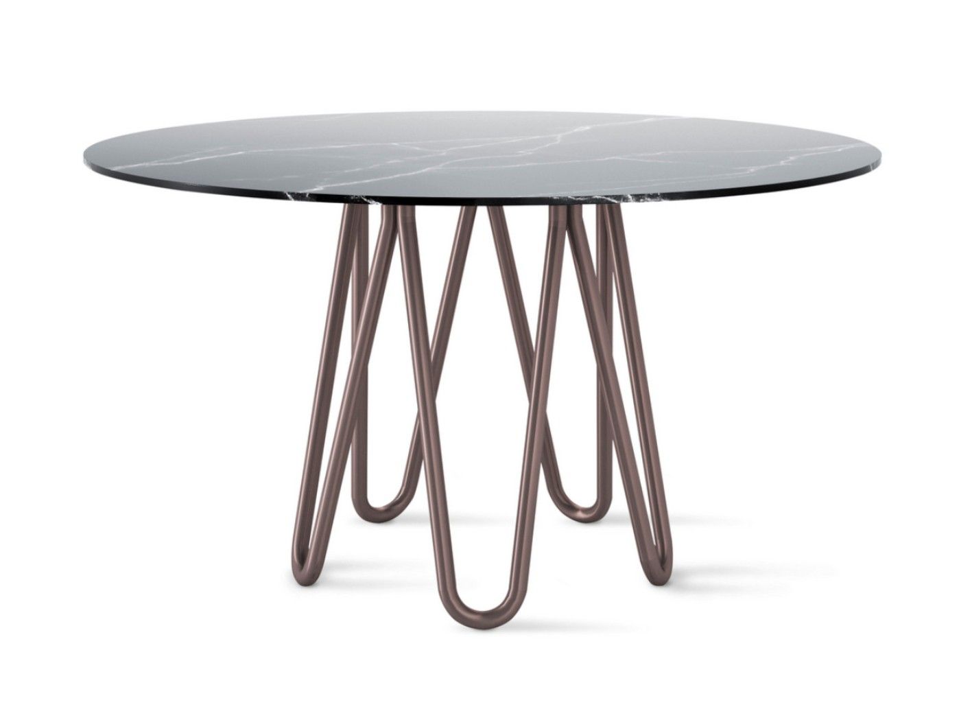Круглый стол из металла и мрамора Casamania & Horm Медузы ARCH-00139632