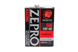 16426570 Масло моторное Zepro Racing SN Fully Synthetic 5W-40 4 л 3585004 IDEMITSU