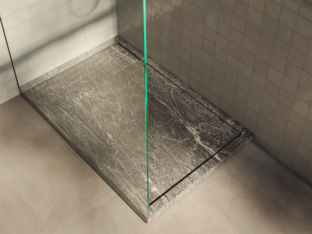 Нескользящий поддон для душа из мрамора Gris Douro Maami Home OLUDENIZ GRIS DOURO RAISED ARCH-00052380