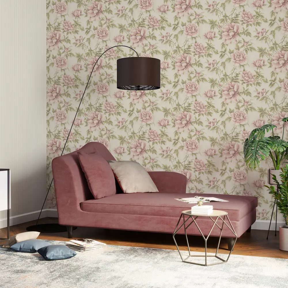 Обои флизелиновые Home Color Pion бежевые 1.06 м HC71520-12 STLM-2143618 - Вид №3