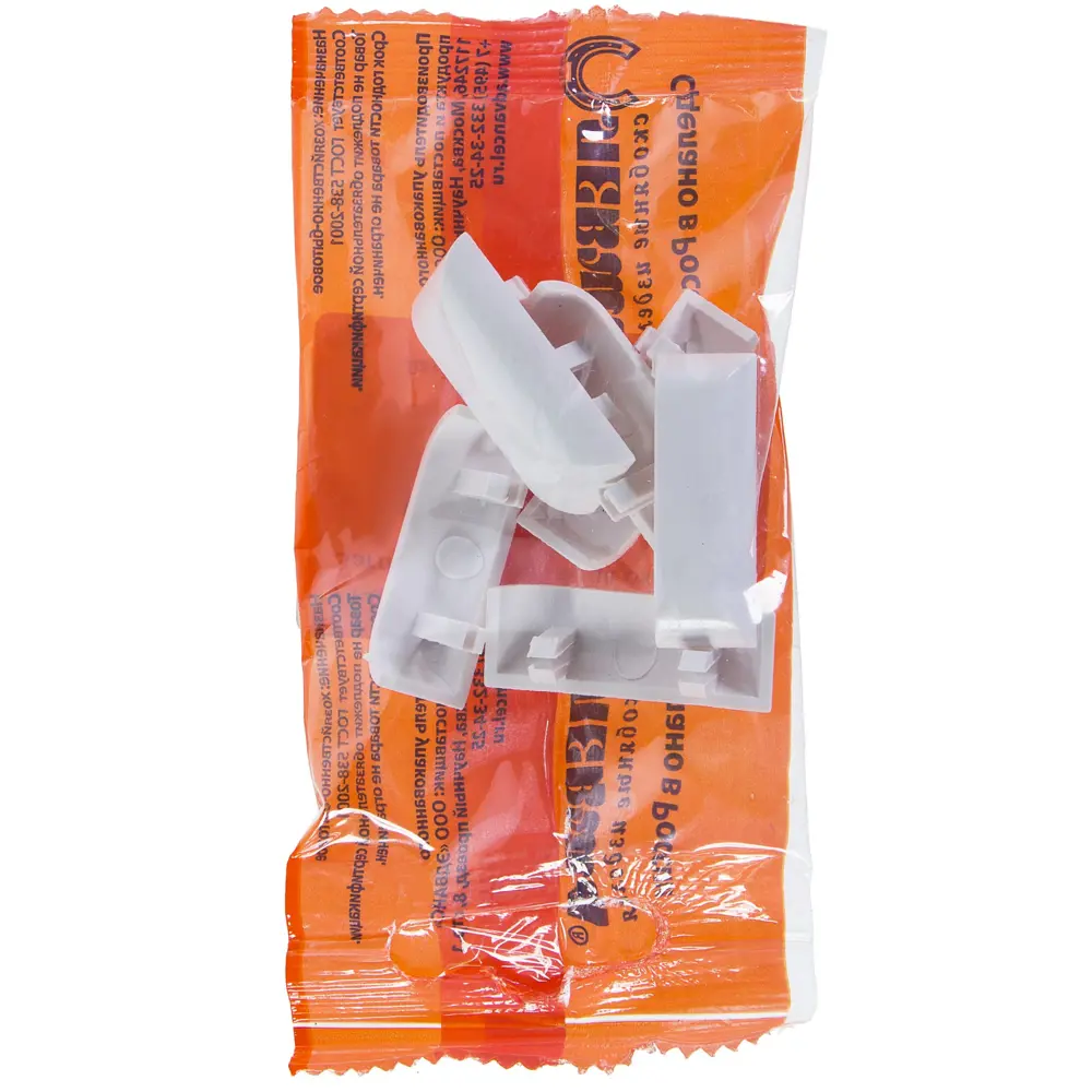 Заглушка водоотвода окон ПВХ цвет белый 6 шт Santreyd STLM-2182820 - Вид №2