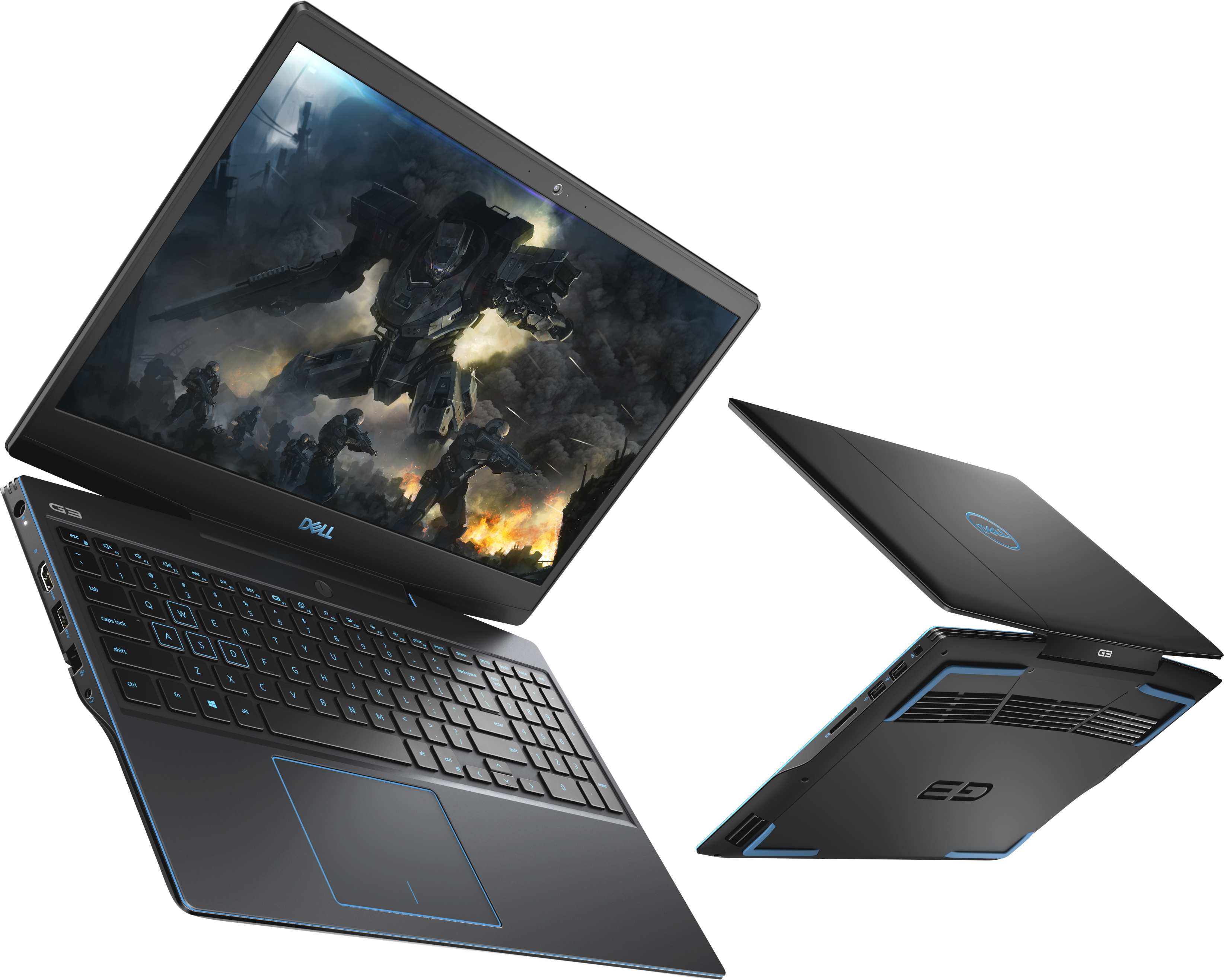 G315-8503 g3-3590 15.6"(1920x1080 (матовый, 144hz) ips)/intel core i7 9750h(2.6ghz)/16384mb/1000+256ssdgb/nodvd/ext:nvidia geforce gtx1660ti(6144mb)/bt/wifi/black/w10 + backlit/fp Dell Santreyd  - Вид №10