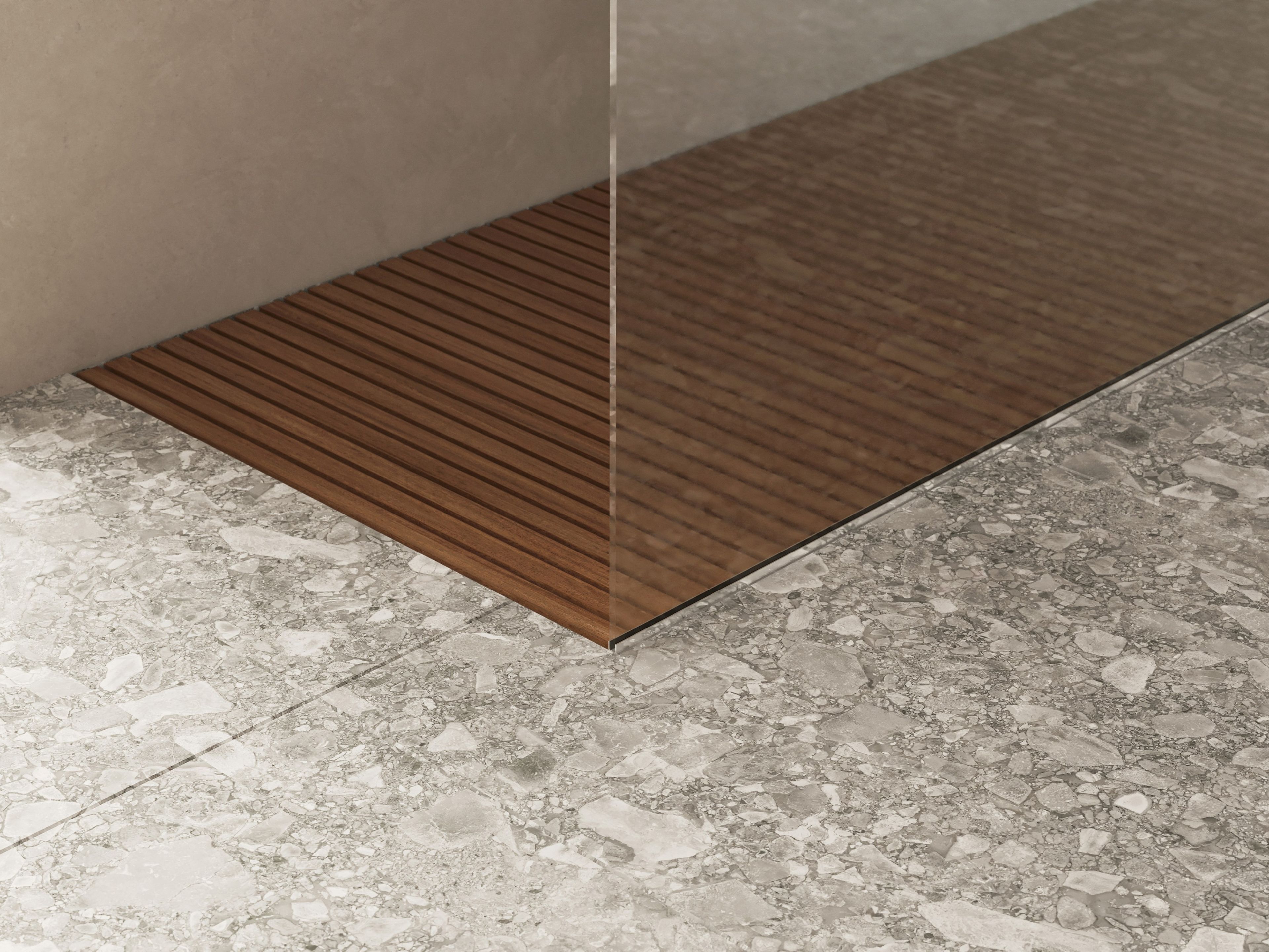 Подножка для душа из тиковых досок Moab Door ARCH-00131517 - Вид №1