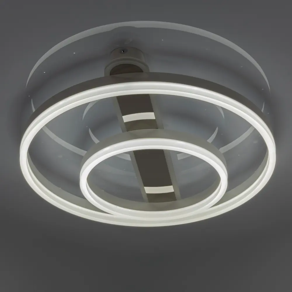 Люстра потолочная светодиодная диммируемая Ritter Eclipse 52086 7 с д/у 96 Вт 24 м² 2700К-6500К цвет белый/хром STLM-2093908 - Вид №3