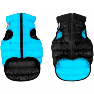 ПР0038390 Куртка для собак двухсторонняя размер S 30см черно-голубая AiryVest
