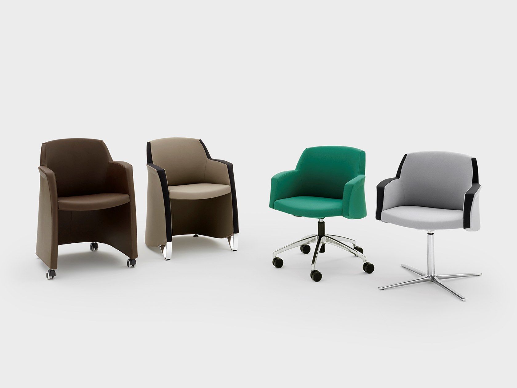 Офисное кресло из ткани с колесами и подлокотниками на насесте Viganò Miss Grace ARCH-00028760 - Вид №4