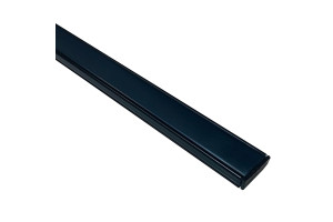 16154220 П-образный накладной алюминиевый профиль для светодиодной ленты, анодированный, черный 08-05-Ч Apeyron